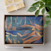 Blue Gold Wall Art Dream Tissuepapier (Geschenk)