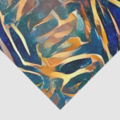 Blue Gold Wall Art Dream Tissuepapier (Detail)