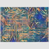 Blue Gold Wall Art Dream Tissuepapier (Voorkant)