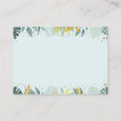 Blue Gold Wild One Safari Baby Diaper Raffle Informatiekaartje (Achterkant)