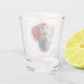 Blue Gold Yorkshire Yorkie Terrier Shot Glas (Achterkant)