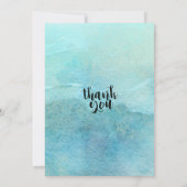 Blue Golden Mountains Couple Shower Wedding Shower Kaart (Achterkant)