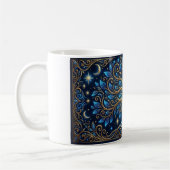 Blue Golden Tree Art Coffee Mug | Aesthetic Nature Koffiemok (Links)