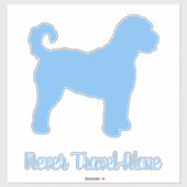 Blue Goldendole Dog Car Decal, Vinyl Sticker (Vel)