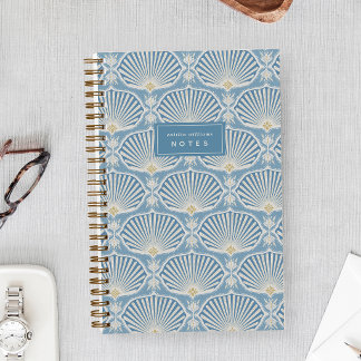 Blue  & Goldenrod | Deco Fans Personalized Notitieboek