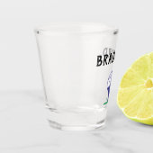 Blue Golf Ball op T-shirt Golfer Name Dad Grandpa Shot Glas (Links)