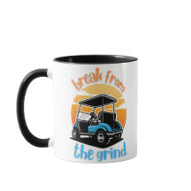 Blue Golf Cart BFTG Coffee Mok