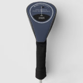 Blue Golf Toernooi Club Naam Golfheadcover (Voorkant)