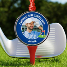 Blue Golfer Foto Hoge Snelheids Golf Team