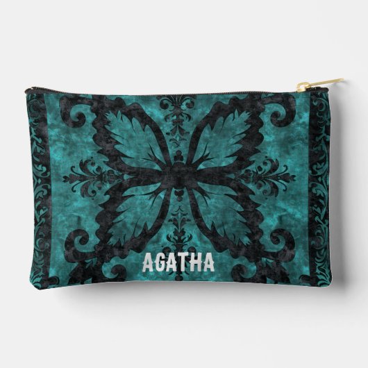 Blue Gothic Cosmetic Bag/Pencil Hoesje/Toiletartik Etui (Achterkant)