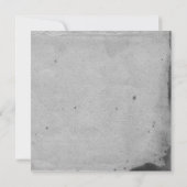 Blue Gothic Owl Posh Wedding Invitation Kaart (Achterkant)