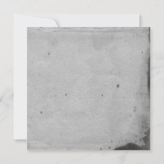 Blue Gothic Owl Posh Wedding Invitation Kaart (Achterkant)