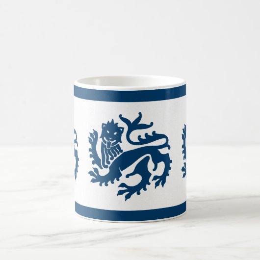 Blue Gothic Revival Lions Mok (Center)