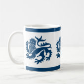 Blue Gothic Revival Lions Mok (Links)