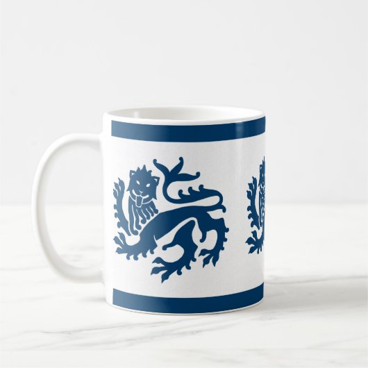 Blue Gothic Revival Lions Mok (Links)