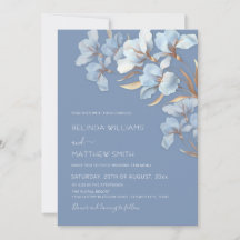 Blue Goud 3D Bloemen