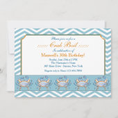 Blue Grab Parade Invitation Kaart (Voorkant)