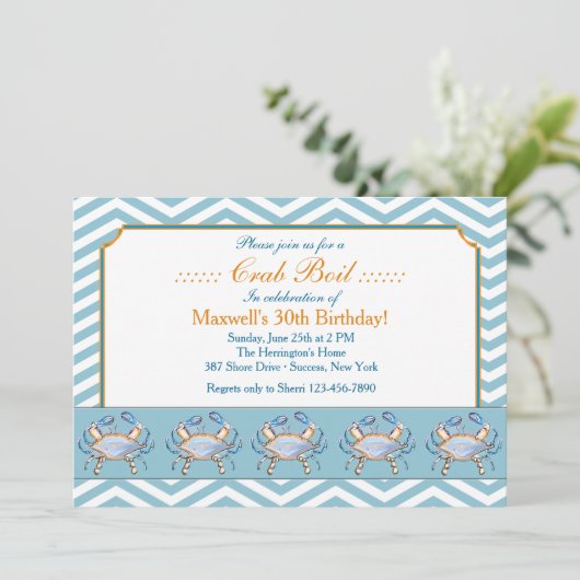 Blue Grab Parade Invitation Kaart (Staand voorkant)