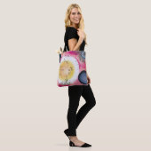 Blue Grace of Filigree Tote Bag (Op model)