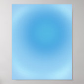Blue Gradient Aura Poster (Voorkant)