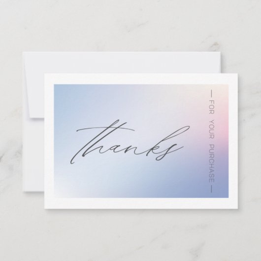 Blue Gradient Business - Korting op Kaart (Achterkant)