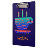 Blue Gradient Coffee Break Recepten Klembord (Links)