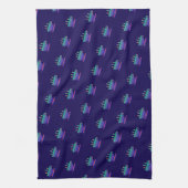 Blue Gradient Coffee Break  Theedoek (Verticaal)