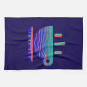 Blue Gradient Coffee Break Theedoek (Horizontaal)