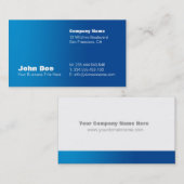 Blue Gradient Custom Business Card-template Visitekaartje (Voorkant / Achterkant)