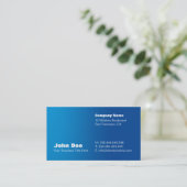 Blue Gradient Custom Business Card-template Visitekaartje (Staand voorkant)