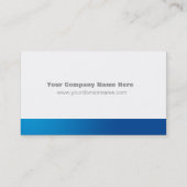 Blue Gradient Custom Business Card-template Visitekaartje (Achterkant)