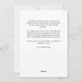 Blue Gradient Dot Joyful New Year Photo Feestdagenkaart (Achterkant)