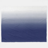 Blue Gradient Fleece Blanket - Modern Eclectic Deken (Voorkant (Horizontaal))