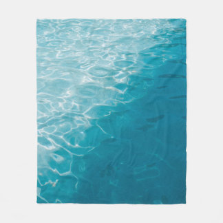 Blue gradient fleece deken