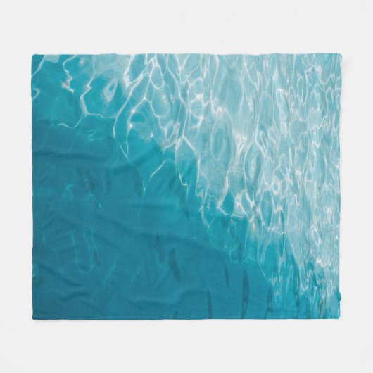 Blue gradient fleece deken (Voorkant (Horizontaal))