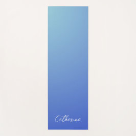 Blue Gradient Modern Minimal Script Type Yogamat