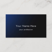 Blue Gradient Modern Stylish Custom Professional Visitekaartje (Voorkant)
