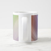 Blue Gradient Wavy Pattern Grote Koffiekop (Achterkant)