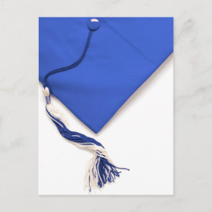 Blue Graduation Cap en Tassel Briefkaart