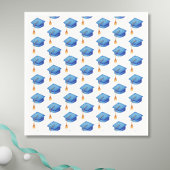 Blue Graduation Cap Personalized Afstuderen Napkin Servet