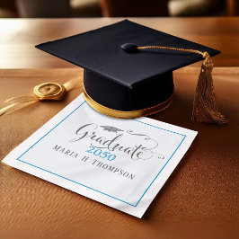Blue Graduation Party Script Aangepast Servet