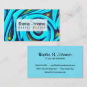 Blue Graffiti Abstract Street Art Visitekaartje (Voorkant / Achterkant)