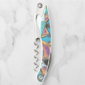 Blue Graffiti Design Kurkentrekker (Voorkant)