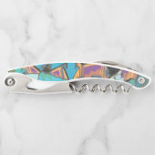 Blue Graffiti Design Kurkentrekker (Voorkant)