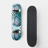 Blue Graffiti Patch Skateboard (Voorkant)