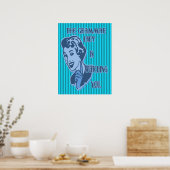 Blue Grammar Lady Posters bekijken (Keuken)