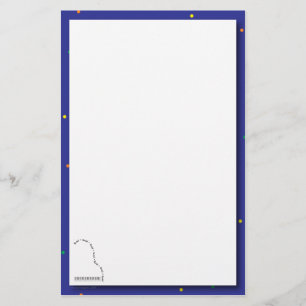 Blue Grand Piano- overweging Stationery Briefpapier