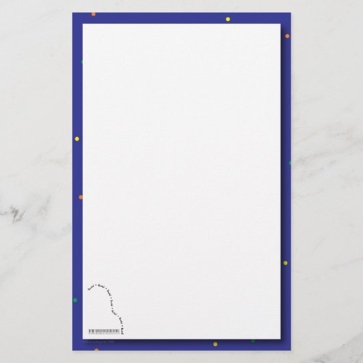 Blue Grand Piano- overweging Stationery Briefpapier (Voorkant)