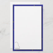 Blue Grand Piano- overweging Stationery Briefpapier (Voorkant / Achterkant)