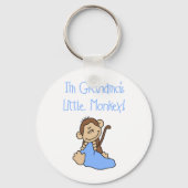 Blue Grandmas Little Monkey Sleutelhanger (Voorkant)